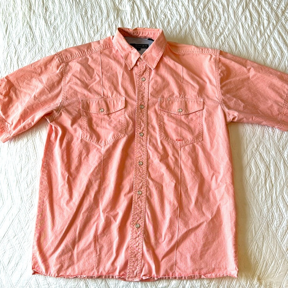 Roper Short-Sleeve Pearl Snap Button Down